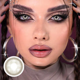 Colored Pupils 1Pair Contact Lenses for Eyes Brown Eye Lenses Green Contact Lenses Fashion Gray Makeup Lenses 1Year