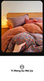 Retro Classic Floral Cotton Quilt Cover Double Layer Plain Weave Embroidery A-Class Bedding Single Piece Pure Cotton