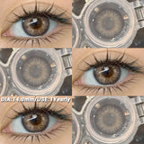2Pcs Color Contact Lenses for Eyes Natural Gray Contacts Cosmetic Green Eye Color Lens Gray Lenses Blue Contact Lenses