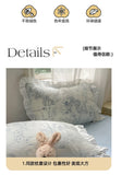 A-Class Skin Friendly Printing Bedding Set With Lace Duvet Cover Bed Sheet Pillowcases Four Piece Set Bedroom Decor Home Textile