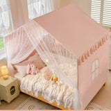 Latest Princess Style Small House Mosquito Net with Bracket for Girls Canopy Bedroom Decoration for Kids Room