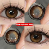 Brown World 1 Pair New Product Color Contact Lenses Degrees Fashion Comfort Soft Nature Blue Grey Lenses