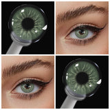 Colored Contact Lenses 2Pcs Natural Blue Half Yearly Cosmetic Small Pupil Color Contacts Beauty Eyes Lenses Wholesale