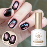 10ml Cat Magnetic Eye Gel Polish Glass Bead For Autumn Winter Crystal Semi Permanent Glitter Soak Off HEMA/TPO FREE
