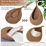 Hanging Baskets for Veggies Kitchen Fruit Basket Wall Baskets Woven Produce Holder Storage Fruit Wall Hooks Home Restaurant