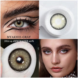 NEW Natural Color Contact Lenses for Eyes MAYKHIE Lenses 14.2mm Beautiful Pupil Brown Soft Eye Contacts