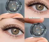 2Pcs Best Selling Contacts Colored Lenses Myopia Degree -0.00 to -8.00 Blue Green Grey Series Soft Lens EyeBeauty Pupil