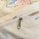 Washed Cotton Pastoral Girls Flower Bedding Sets Bed Linens Quilt Cover Sheet Set Simple Bedspread High Quality Home Textiles