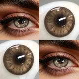 Half Yearly Soft Colored Contact Lenses for Daily Eye Cosmetic Makeup 14.5mm Multichrome Beauty Styling Lens