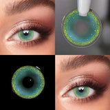 Colored Contact Lenses Lalens Lovejoy Blue Green Violet Pink Purple Color Contacts Eye Lens Eyes Half Year 2Pcs