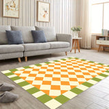 Checkered Area Rug Living Room Non-slip Entrance Door Mat Sofa Table Large Area Carpets Bedroom Bedside Floor Mat Home Decor Rug