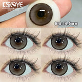 2Pcs Korea Colored Contact Lenses Diameter 14.5mm Prescription Myopia Degree-0.00to-8.00Makeup Soft Lens Eye Beauty Pupil