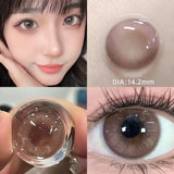 2pcs/Pair Contact Lenses Fast Shipping Big Black Lenses for Eyes Beauty Pupils Comestic Eye Color Lens 14.5mm/14.2mm