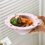 2pcs Set Simple Cheese Salad Bowl Household Ceramic Cream Tableware Household Desserts Breakfast Oatmeal Bowl Fruit Salad Bowl
