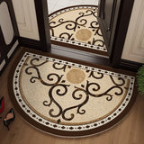 Semi-Circular Shape Wire Loop Entrance Door Mats PVC Hallway Floor Mats Kitchen Bathroom Carpets Home Decor Door Feets Area Rugs