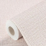 3D Linen Foam Stickers Self-adhesive PVC Solid Color Thickened Waterproof Bedroom And Living Room Wall Renovation Wallpaper