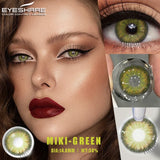 2Pcs Color Contact Lenses for Eye Natural Blue Contact Lenses Brown Pupils Beauty Gray Lenses Yearly Green Eye Contacts