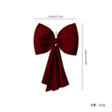 Oversized Red Plushie Bows Decoration For Weddings And Parties Backdrop Christmas Tree Wall Decoration Ormanent Ribbon