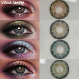 Green Prescription 6 Months Disposable Colored Contact Lenses 14.2mm Natural Small Pupil for Daily Cosmetics
