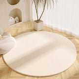 Living Room Carpet Simple Beige Round Bedroom Room Bedside Dirt-resistant Rug Home Coffee Table Cloakroom Plush Mats Alfombra