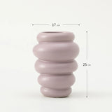 Ceramic Vase Matte Irregular Tabletop Flower Arrangement Device Hydroponic Vases Home Decoration