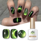 10ml Green Shadowstar Bamboo Cat Magnetic Gel Nail Polish Fruit Series  Soak Off UV LED Nail Art Salon DIY Manicure