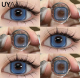 New Brown Colored Contact Lenses Natural Look Green Eye Lenses Gray Contact Women Gray Lenses 2Pcs
