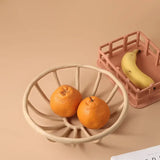 Hollow Resin Fruit Tray Home Living Room Desktop Fruit Plate Snack Candy Bowl Furnishings Cosmetic Storage Fruit Basket Holder