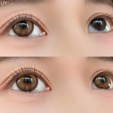 2pcs Colored Contact Lenses for Eyes Chelsea Gray Contact Lens Natural Brown Lenses Blue Eye Pupils Cosmetic Beauty Yearly