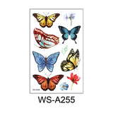 Butterfly Skin Tattoo Sticker False Tattoo Temporary Body Arm Face Makeup Tattoo Removable Butterfly Pattern Sticker for Childre