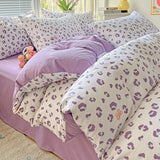 2025 Washed Cotton Double Yarn Single Quilt Cover Simple Wind Ins Wind Small Floral Korean Version Duvet Skin Friendly Bedding