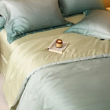 Gradient Luxury Bedding Set Lyocell Soft Silky Cool Feeling Antimicrobial Duvet Cover Flat/Fitted Bed Sheet Pillowcases 4Pcs