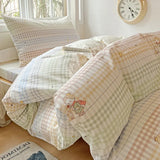 Pure Cotton Printed Student Bedding Set Single Queen Skin Friendly Bed Linens Skin Friendly Comforter Cover Set for All Seasons