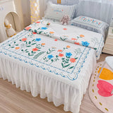 New Latex Summer Mat Summer Quilt Four-Piece Washable Summer Fabric Cooling Mattress Dormitory Soft Seat