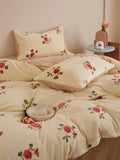 Ultra-Soft Warm Milk Velvet Bedding Set Cartoon Winter Faionable Tee-Piece Bedding Set Fine Texture Durable Active Printing