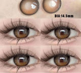 2Pcs Natural Eyes Contacts Lenses Myopia Prescription Circle Colored Lenses Beauty Pupil Makeup Lens Yearly