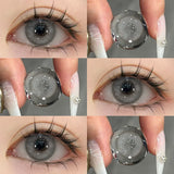 Colored Contact Lenses For Eyes Myopia Natural Green Contact Lens with Prescription Beauty Pupil Cosmetics Yearly Use