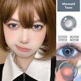 1 Pair/2pcs Lenses Blue Series Beauty Contact Lenses for Eyes Comestics Natural Pupil Eye Color Lens Myopia Brown Lenses