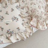 INS Ruffle Edge Gauze 100% Cotton Princess Pillow Case 30X50 48X74cm Breathable Pillowcase Decorative for Home Bedding Bedroom