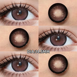 Natural Color Big Diameter Colored Contacts 2pcs High Moisture Half Yearly Lenses 0.00D No Power