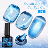 7.5ml Golden Gradient Cat Eye Nail Polish Gel Phototherapeutic Gel Soak Off Nail Magnetic Gel Polish Nail Art DlY