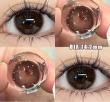 1Pair Natural Contact Lenses Soft Moisturizing Brown Lenses Prescription Myopia Degree -0.00to-8.00 Beautiful Pupil