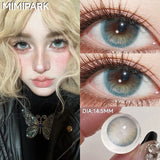 14.5mm High Pigment Colored Contacts 2pcs Free Shipping Half Yearly Big Diameter Red Brown Blue Lenses for Party Daily
