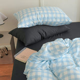 Ins Nordic Bedding Set Simple Style Polka Dot Duvet Cover Set Soft Flat Sheet Single Twin Size Double Bed Sheet Set For Bedroom
