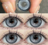  1Pair Blue Eye Lenses Contact Lenses for Eyes Color with Diopters Myopia 0 to -8.00 Degree High Quality Korean Lenses