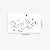 Minimalist Mountain Line Tattoo Sticker Waterproof Long Lasting Fine Line Temporary Tattoo for Women Arm