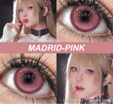 Contact Lenses 1 Pair Purple Lenses Cosplay Green Colored Lenses Anime Blue Lens Halloween Colorful Makeup Eye Cosmetic