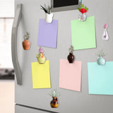 Fridge Vase Tiny Plant Magnets Fridge Accessories 8 Pieces Resin Funny Plant Pots Kitchen Decor for Refrigerator Home