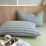 100 Cotton Pillowcase 2 PCS Colorful Stripe Pillow Case Bedding Black Pillow Cover Envelope Pillow Case Cover Nordic Sling
