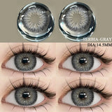 Big Diameter Black Lenses 14.5mm Lenses Gothic Colored Contact Lenses for Eyes Big Doll Eye Lenses Natural Look Lenses